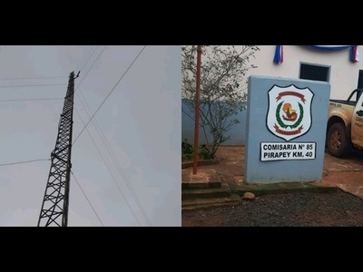 Descarga eléctrica quema artefactos eléctricos en comisaría de Pirapey