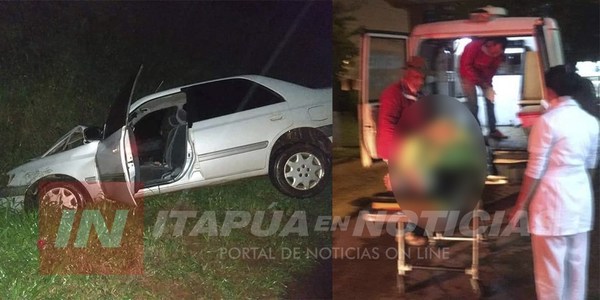 ACCIDENTE EN RUTA 6 MA. AUXILIADORA DEJA MUJER LESIONADA