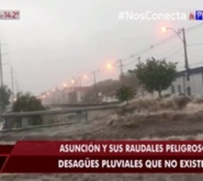 Denuncian nula ejecución de fondos para desagüe pluvial en Asunción - Paraguay.com