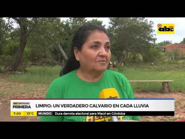 Limpio: Un verdadero calvario en cada lluvia - Tv - ABC Color