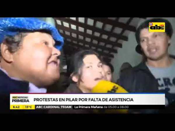 Protestas en Pilar por falta de asistencia - Tv - ABC Color