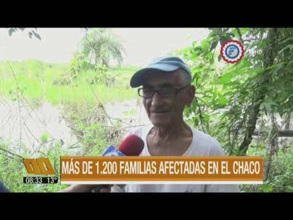 Más de 1.200 familias afectadas en el Chaco.