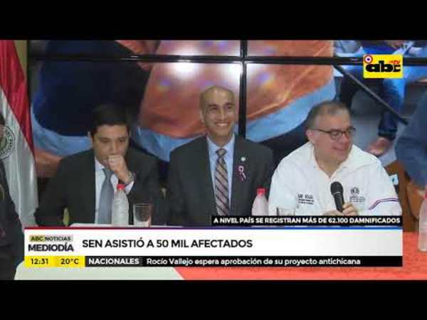 SEN asistió a 50 mil afectados - Tv - ABC Color