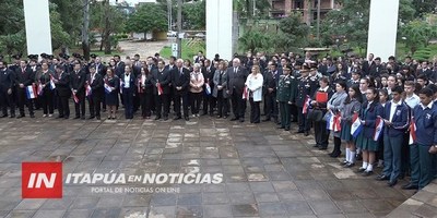 ACTO HOMENAJE A LA INDEPENDENCIA NACIONAL SE DESARROLLÓ EN LA GOBERNACIÓN.