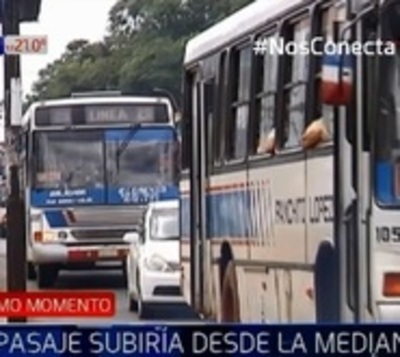 Pasaje sube G. 100 en servicio convencional y diferencial - Paraguay.com