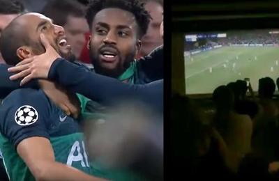 Video muestra a hinchas del Ajax contando los segundos para el final del partido pero llega el gol de Moura y lo cambia todo - C9N