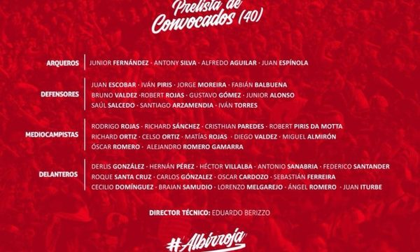 Cuatro altoparanaenses en pre lista de Berizzo