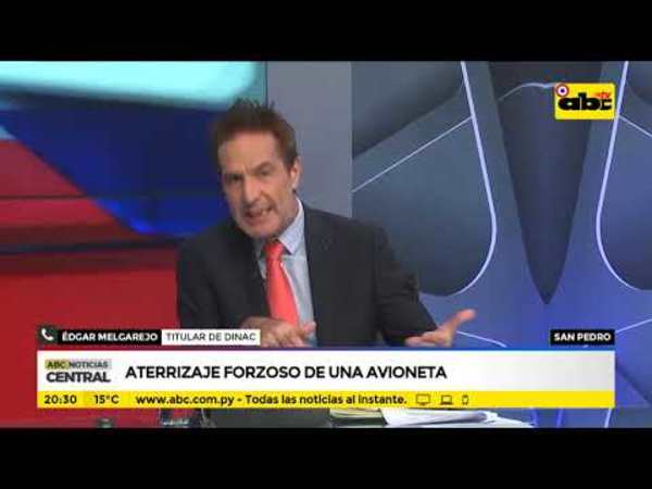 Aterrizaje forzoso de una avioneta - Tv - ABC Color