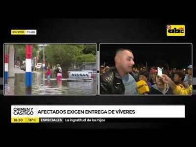 Víveres para pilarenses no llegan - Tv - ABC Color