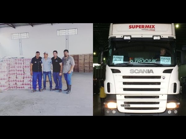 TROCIUK Y CIA DONA 26 MIL KILOS DE ALIMENTOS PARA ÑEEMBUCÚ