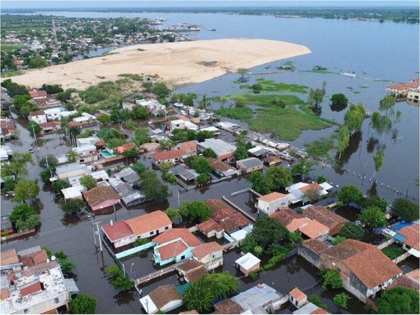 Río Paraguay crece 5 centímetros y está a menos de un metro del desastre