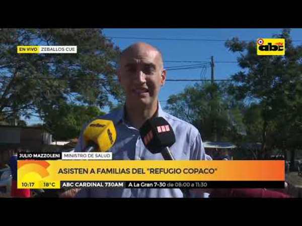 Asisten a familias del Refugio Copaco - Tv - ABC Color