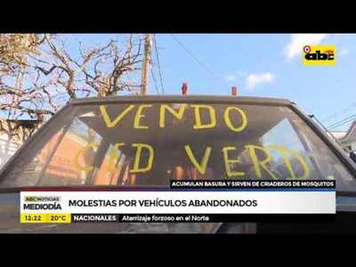 Molestias por vehículos abandonados - Tv - ABC Color