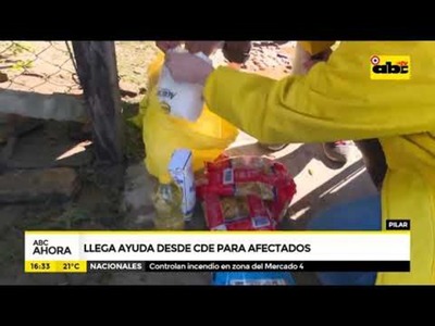 Llega ayuda desde CDE para afectados en Pilar - Tv - ABC Color