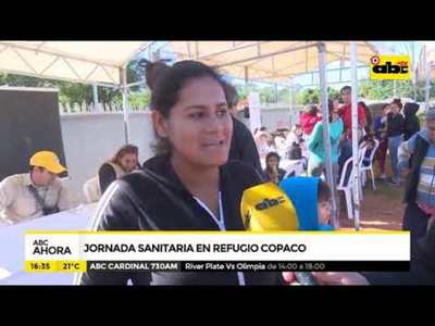 Salud realizó jornada sanitaria en refugio Copaco - Tv - ABC Color
