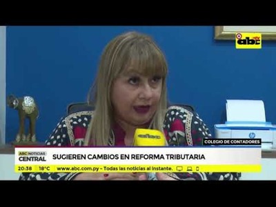 Sugieren cambios en reforma tributaria - Tv - ABC Color