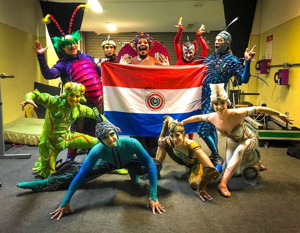 El Cirque du Soleil saludó a Paraguay en Día de Independencia