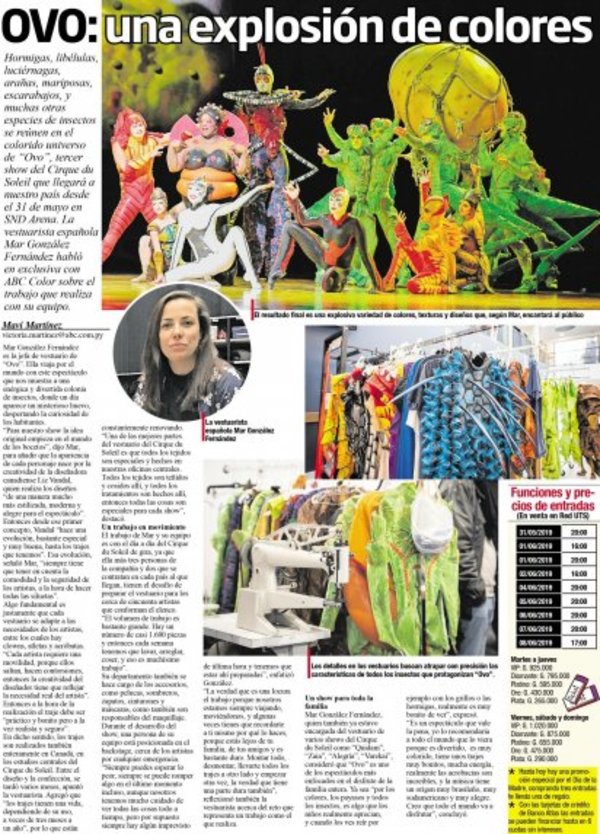 OVO: una explosión de colores - Edicion Impresa - ABC Color
