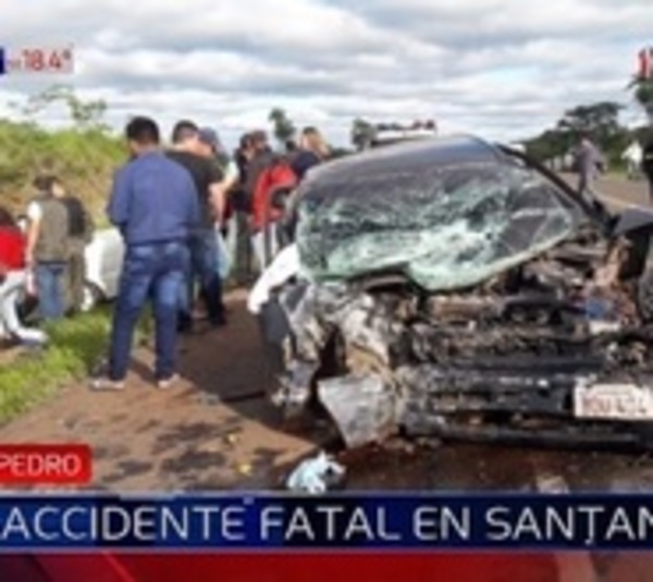 Mujer muere en brutal choque frontal en Santaní - Paraguay.com