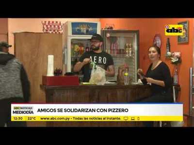 Amigos se solidarizan con pizzero - Tv - ABC Color