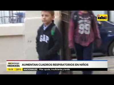 Considerable aumento de cuadros respiratorios en niños - Tv - ABC Color