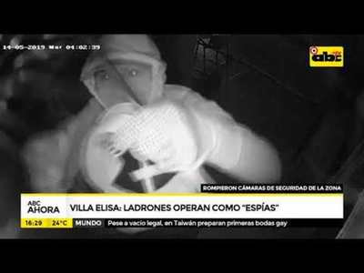 Ladrones operaron como “espías” en Villa Elisa - Tv - ABC Color