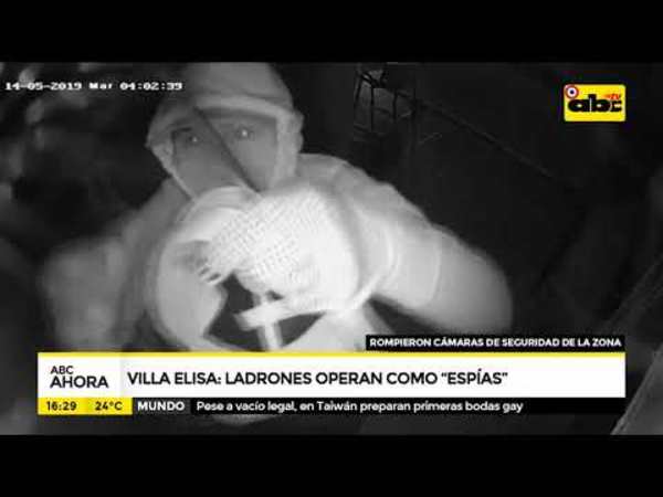 Ladrones operaron como “espías” en Villa Elisa - Tv - ABC Color