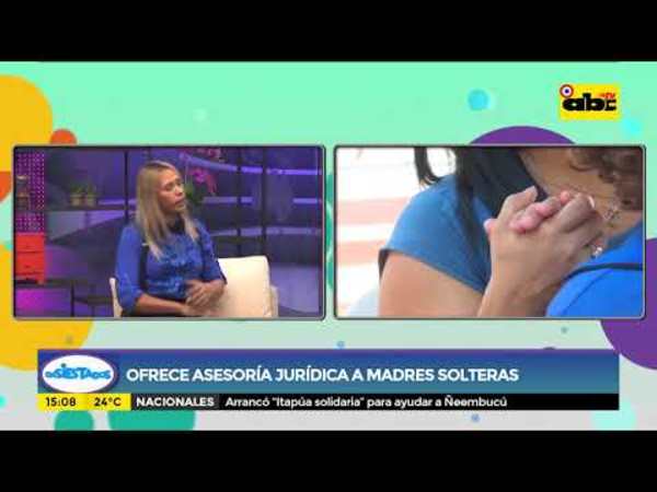 Ofrece asesoría jurídica a madres solteras - Tv - ABC Color