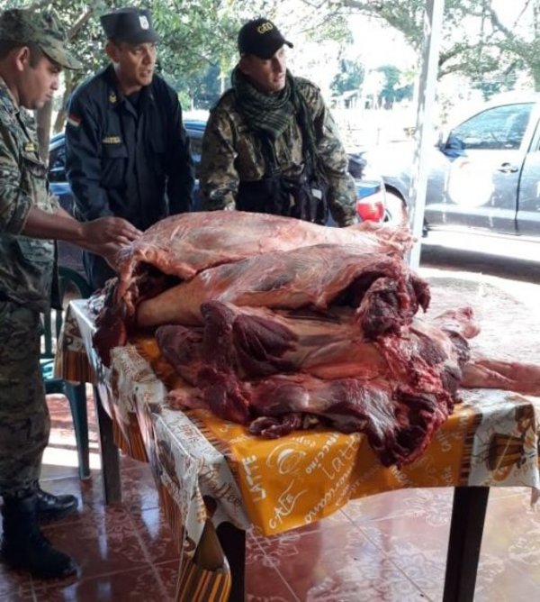 Incautan carne vacuna de dudosa procedencia - Nacionales - ABC Color