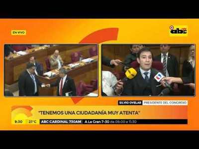 Estudiarán pedido de expulsión de Buzarquis - Tv - ABC Color