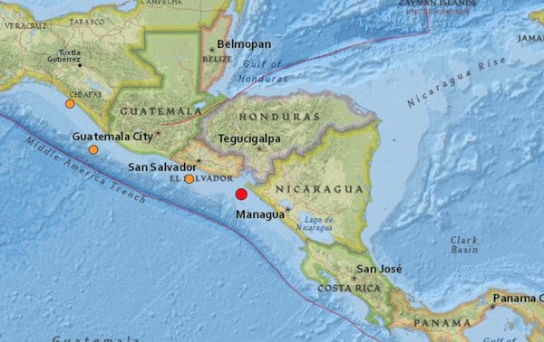 Registran sismo de magnitud 6,2 en El Salvador, Nicaragua y Guatemala - ADN Paraguayo