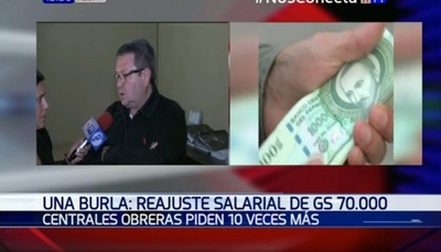 Trabajadores piden que el salario mínimo sea de G. 3 millones
