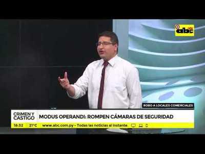 Modus operandi: rompen cámaras de seguridad - Tv - ABC Color
