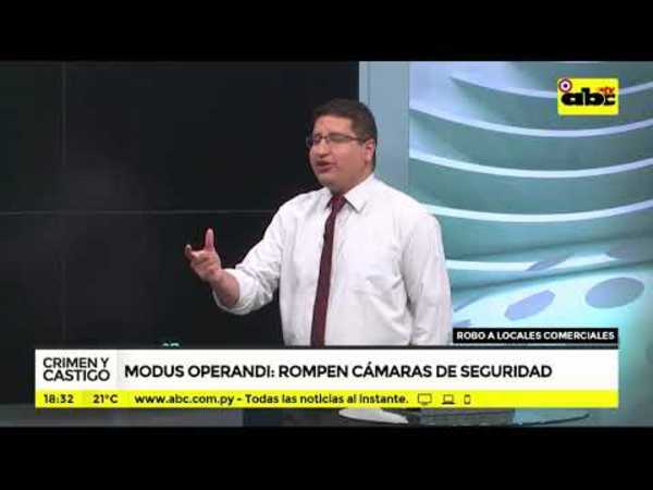 Modus operandi: rompen cámaras de seguridad - Tv - ABC Color