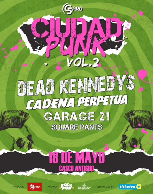 Se viene la furia de los Dead Kennedys para el Ciudad Punk 2