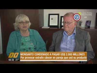 Monsanto condenado a pagar $ 2.000 millones a pareja que contrajo cáncer utilizando su producto