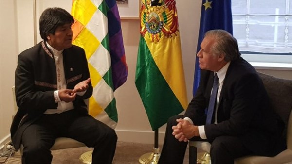 Almagro dice que Evo Morales sería discriminado si no fuera a la reelección | .::Agencia IP::.