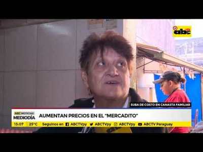 Aumentan precios en el mercadito - Tv - ABC Color