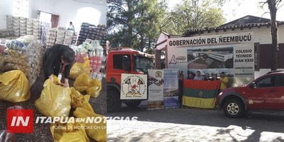 FRAM ENVÍA UN CAMIÓN REPLETO DE VÍVERES A DAMNIFICADOS DE PILAR.