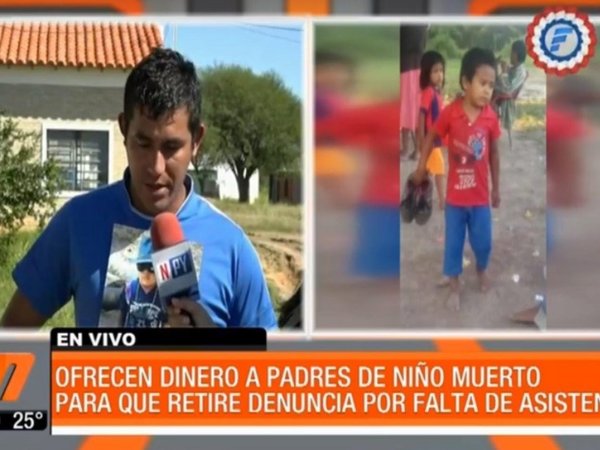 Estancieros que impidieron asistencia al niño fallecido amenazan con dejar sin trabajo al papá si no retira la denuncia