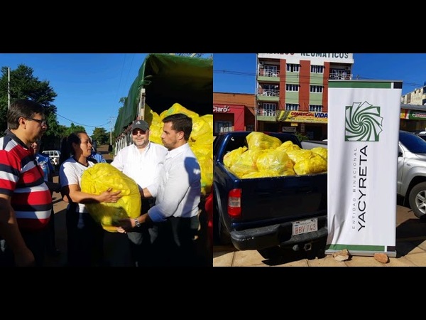 EBY entrega aportes a barrios de Encarnación.