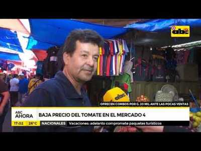 Baja el precio del tomate en el mercado 4 - Tv - ABC Color