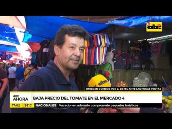 Baja el precio del tomate en el mercado 4 - Tv - ABC Color