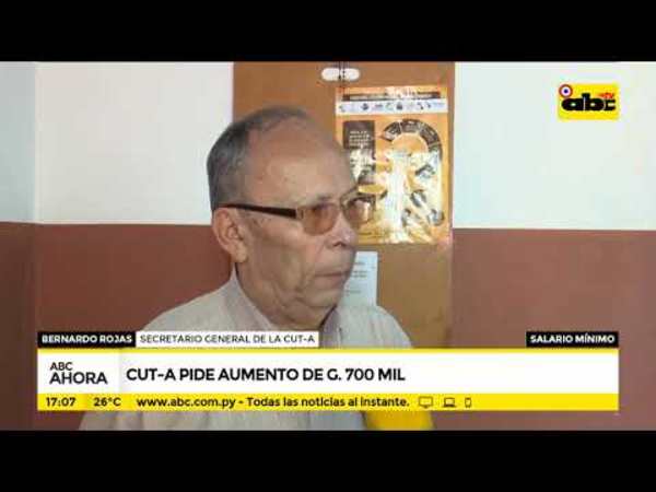 CUT-A pide aumento de 700 mil - Tv - ABC Color