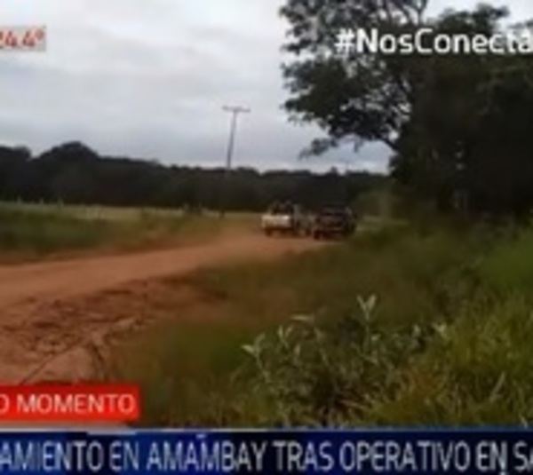 Comitiva fiscal y policial realiza operativo infructuoso en Amambay - Paraguay.com