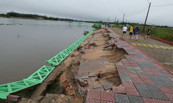 El río se estabilizó en Pilar - Nacionales - ABC Color