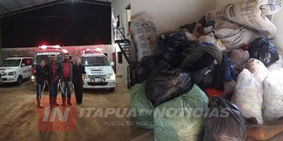 YATYTAY: UNA TONELADA DE ROPA, COLCHONES Y VÍVERES PARTIERON HASTA PILAR.