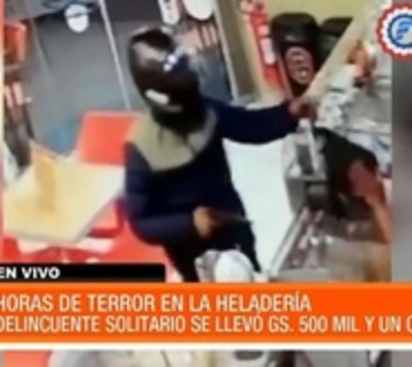 Asalto nuestro de cada día: Ladrón roba G. 3 millones de una heladería - Paraguay.com