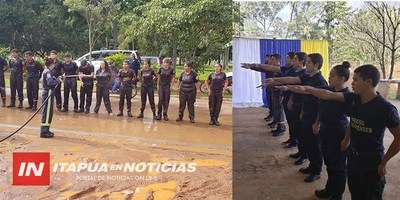 CNEL. BOGADO: JURÓ NUEVA REMESA DE BOMBEROS VOLUNTARIOS