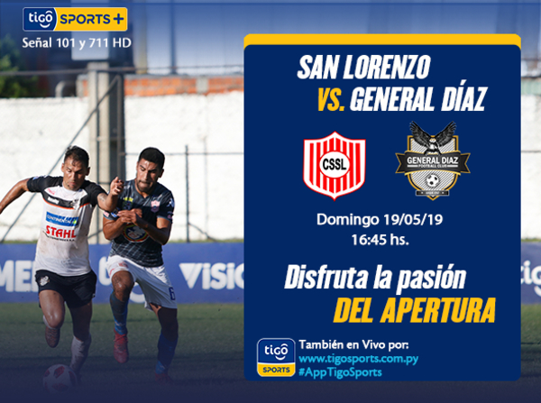 San Lorenzo recibe a General Díaz en el Gunther Vogel